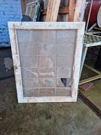 5 oude glas in lood ramen, Gebruikt, Raamkozijn, Minder dan 75 cm, Hout