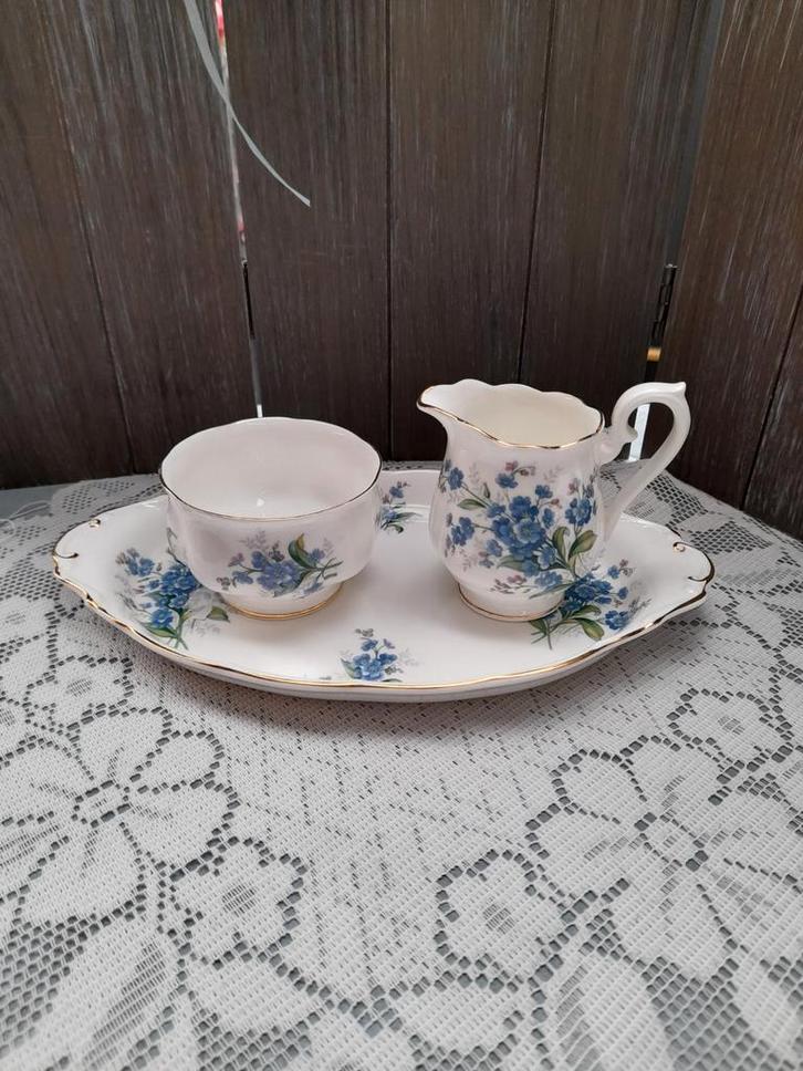 Royal albert room set forgot me not, Antiek en Kunst, Antiek | Servies los, Ophalen of Verzenden