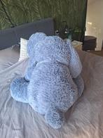 Grote blauwgrijze knuffelolifant - decoratie, Ophalen of Verzenden, Zo goed als nieuw, Olifant