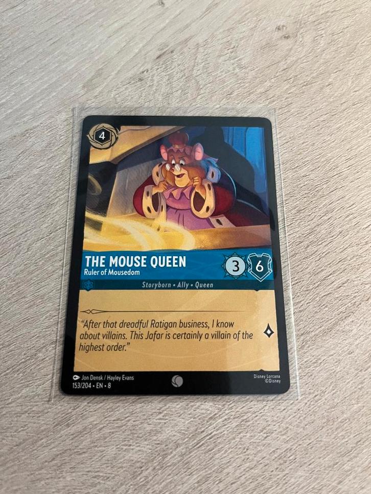 The Mouse Queen 153/204 | Reign of Jafar | Lorcana, Hobby en Vrije tijd, Verzamelkaartspellen | Overige, Nieuw, Losse kaart, Ophalen of Verzenden