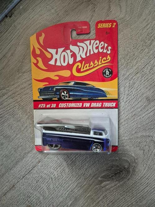 Hot Wheels Classics Volkswagen customized Drag Truck blauw, Hobby en Vrije tijd, Modelauto's | Overige schalen, Nieuw, Auto, Ophalen of Verzenden