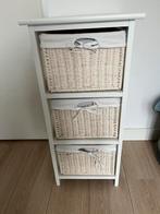 Leuke ladekast in wit 37x37x77cm, Huis en Inrichting, Kasten | Ladekasten, Ophalen, Minder dan 50 cm, Gebruikt, 3 of 4 laden