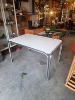 Vintage eettafel buisframe jaren 80 formica, Huis en Inrichting, Tafels | Eettafels, ,, Zo goed als nieuw, ,, ,