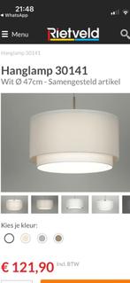Hanglamp, Rietveld, Huis en Inrichting, Lampen | Hanglampen, Ophalen, Zo goed als nieuw, Stof, Minder dan 50 cm