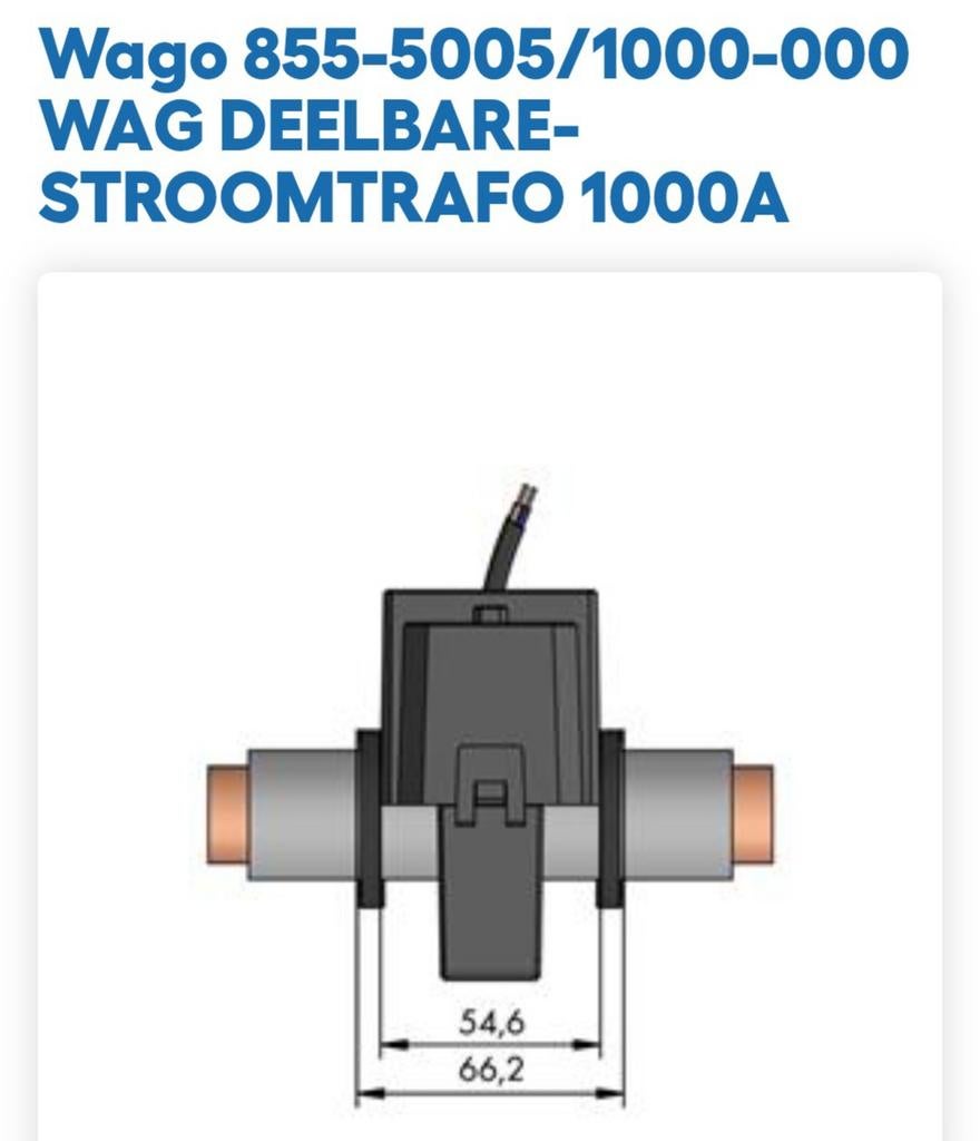 Wago kabel ombouw stroom omvormer Nieuw, Ophalen of Verzenden, Nieuw, Kabel of Snoer