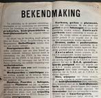 Bekendmaking 1944 Zeeland, Verzamelen, Militaria | Tweede Wereldoorlog, Ophalen of Verzenden, Nederland