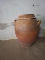 Grote oude (gres)pot uit Frankrijk, Ophalen