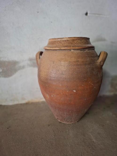 Grote oude (gres)pot uit Frankrijk, Antiek en Kunst, Antiek | Keramiek en Aardewerk, Ophalen