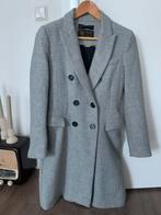 Lichtgrijze wollen Manteco/ Zara mantel, maat S, Kleding | Dames, Jassen | Winter, Ophalen, Zara, Zo goed als nieuw, Maat 36 (S)