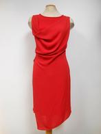 Ribkoff elegante slanke jurk lipstick rood watervalhals 38, Maat 38/40 (M), Verzenden, Zo goed als nieuw, Rood