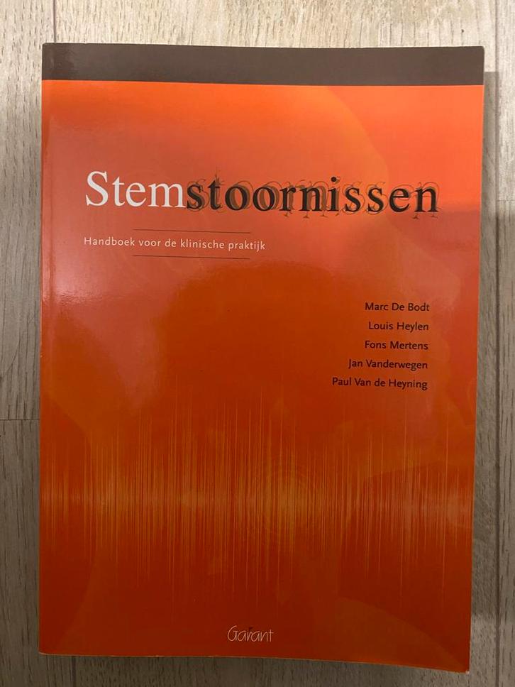 Paul van de Heyning - Stemstoornissen, Boeken, Wetenschap, Zo goed als nieuw, Ophalen of Verzenden