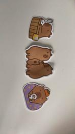 Capybara stickers, Verzamelen, Speldjes, Pins en Buttons, Ophalen, Zo goed als nieuw, Overige onderwerpen