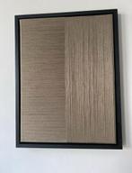 Geweven schilderij touw op canvas, art, Japandi, groen, Huis en Inrichting, Woonaccessoires | Wanddecoraties, Ophalen of Verzenden