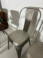 Set van 2 Tolix-stijl stoelen, Huis en Inrichting, Stoelen, Ophalen, Gebruikt, Twee, Metaal