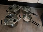 Pannenset Hema en Tefal, Ophalen, Gebruikt, Pannenset, Rvs