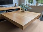 vierkante eiken salontafel, Ophalen, Gebruikt, Vierkant, 50 tot 100 cm