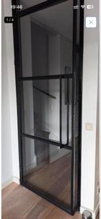 Stalen deur met veiligheidsglas - 88x231 cm, Ophalen, Gebruikt, 80 tot 100 cm, 215 cm of meer