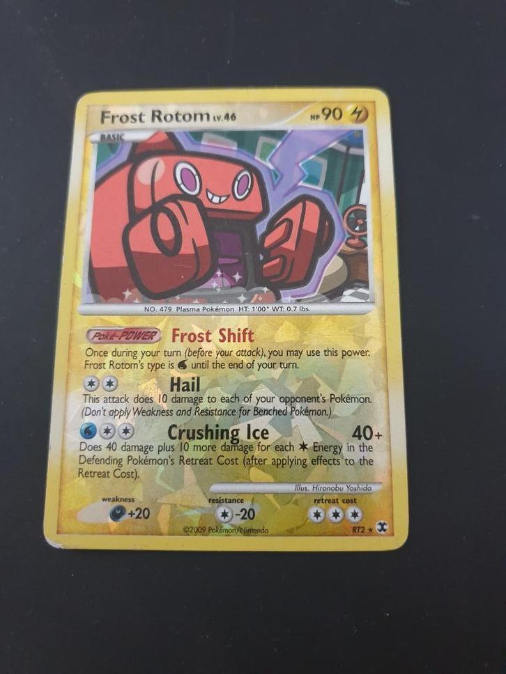 Frost Rotom RT2 van de serie Platinum Rising rivals, Hobby en Vrije tijd, Verzamelkaartspellen | Pokémon, Zo goed als nieuw, Losse kaart
