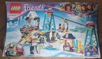 Lego Friends Wintersport skilift 41324, Ophalen of Verzenden, Gebruikt, Complete set, Lego