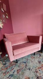 Roze Velours Loveseat - Zo Goed Als Nieuw!, Huis en Inrichting, Ophalen, Tweepersoons, 75 tot 100 cm, Zo goed als nieuw