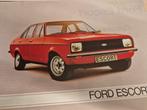 1980 Nederlands laatste Ford Escort mk2 folder óók RS 2000, Ophalen of Verzenden, Zo goed als nieuw, Ford