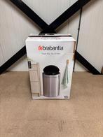 Brabantia Touch Bin afvalemmer 23+10 Liter Zwart | DLS18157, 50 tot 75 cm, Nieuw, Ophalen of Verzenden, Brabantia Nederland B.V.