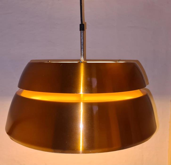 Vintage space age lamp / Lakro Amstelveen., Huis en Inrichting, Lampen | Hanglampen, Zo goed als nieuw, Minder dan 50 cm, Metaal