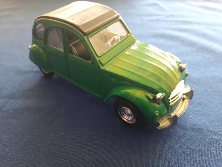 Citroën 2CV groen – Tonka-Polistil 1:25, Hobby en Vrije tijd, Modelauto's | 1:24, Gebruikt, Auto, Overige merken, Ophalen of Verzenden