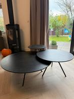 Goossens salontafel set met bijzettafel, Huis en Inrichting, Tafels | Salontafels, Ophalen, 50 tot 100 cm, Rond, Zo goed als nieuw