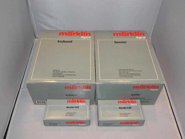 Marklin keyboard 6040/booster 6015/decoder K83 nieuw (#933), Hobby en Vrije tijd, Modeltreinen | H0, Nieuw, Transformator of Voeding
