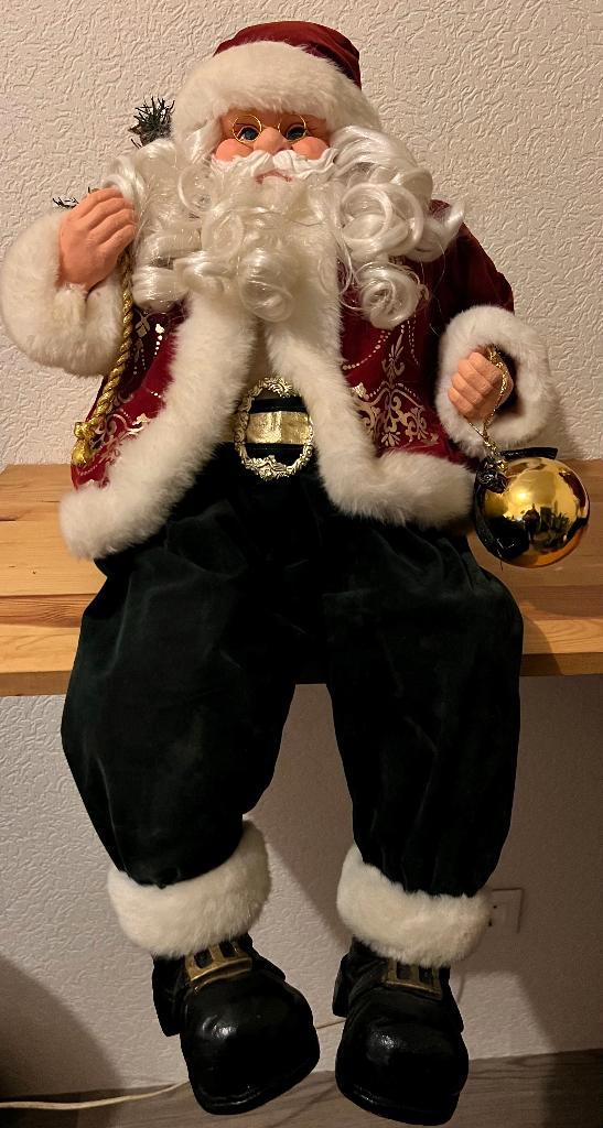 2 zeer leuke zitende kerstmannen, Diversen, Kerst, Zo goed als nieuw, Ophalen of Verzenden