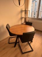 Ronde tafel, Huis en Inrichting, Tafels | Eettafels, Ophalen, Zo goed als nieuw, Rond, 100 tot 150 cm
