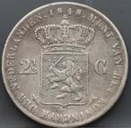 Zilveren rijksdaalder 1848 - 2 1/2 gulden 1848 - Willem 2, Koning Willem III, Verzenden, Zilver, Losse munt