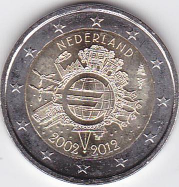 2 euro 2012 Nederland - 10 jaar euromunt / TYE - vrijwel UNC beschikbaar voor biedingen