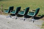 Artifort stoelen Geoffrey Harcourt groen (4), Gebruikt, Overige kleuren, Metaal, Vier