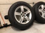 17inch Originele Audi VW Velgen set! Zgn Banden! 5x112, 17 inch, 235 mm, Banden en Velgen, Gebruikt