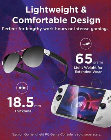Lenovo Legion Glasses Gen 2 - Draagbare monitor bril beschikbaar voor biedingen