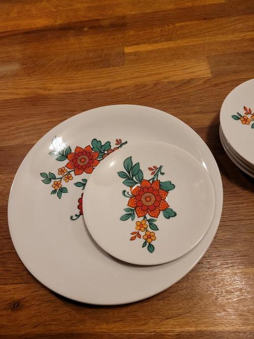 klein gebaksstel met vintage bloemetjes motief, Antiek en Kunst, Curiosa en Brocante, Ophalen of Verzenden