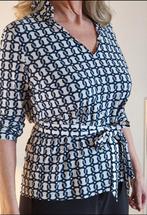 Studio Anneloes travel blouse in offwhite/deep green XL, Studio Anneloes, Wit, Maat 42/44 (L), Ophalen of Verzenden