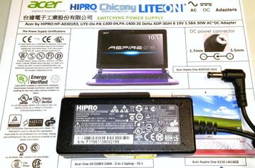 Acer Aspire ONE HP-A0301R3 19V 1.58A 30W AC Adapter oplader beschikbaar voor biedingen