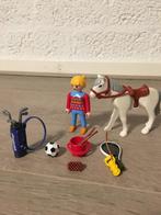 Playmobil sportster met paard en sportspullen set, Ophalen of Verzenden, Zo goed als nieuw, Complete set