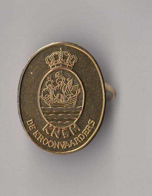 Scheepvaart KNSM de Kroonvaarders broche, Verzamelen, Speldjes, Pins en Buttons, Gebruikt, Speldje of Pin, Overige onderwerpen