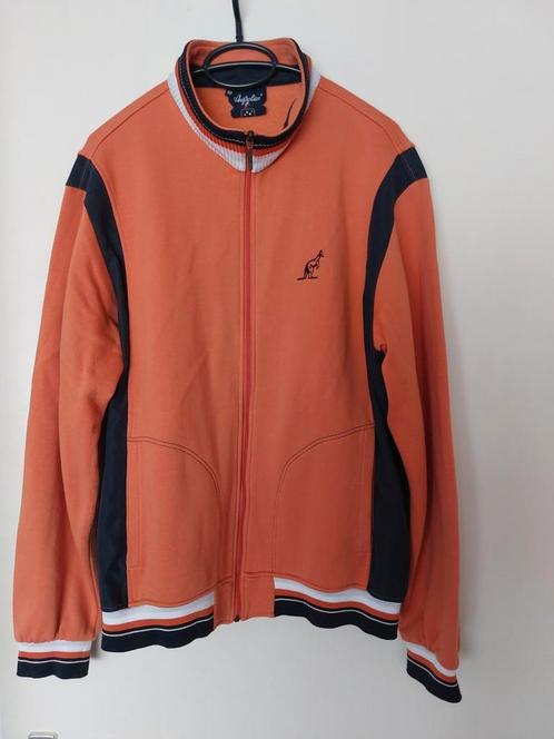 Vintage Australian jasje met rits maat 50 M/L, Kleding | Heren, Sportkleding, Gedragen, Maat 48/50 (M), Oranje, Ophalen of Verzenden