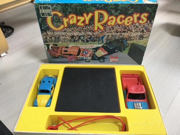 Clipper Crazy Racers, in nieuwstaat en compleet in doos, Hobby en Vrije tijd, Modelauto's | Overige schalen, Zo goed als nieuw