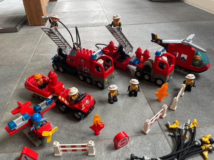 Duplo brandweervoertuigen, Kinderen en Baby's, Speelgoed | Duplo en Lego, Gebruikt, Duplo, Ophalen