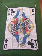 vintage Frans handdoek theedoek klavervrouw jaren 60 linnen, Ophalen