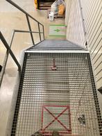 Gegalvaniseerde stalen bordestrap met bordes – 3,20 m hoog, Doe-het-zelf en Verbouw, Ladders en Trappen, Ophalen, Gebruikt, Trap