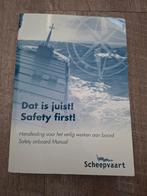 Scheepvaart Handboek - Veilig Werken Aan Boord, Verzamelen, Scheepvaart, Ophalen of Verzenden, Zo goed als nieuw