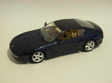 Blauwe Ferrari 456GT, Bburago, 1:18, izgst