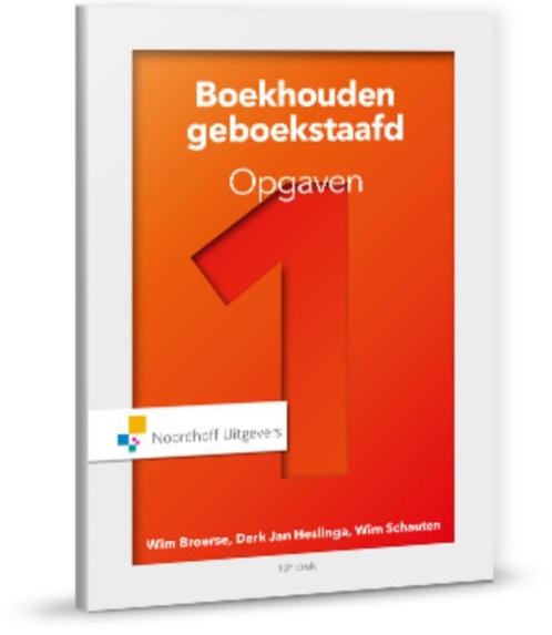 Boekhouden geboekstaafd 1 opgaven 1, Boeken, Studieboeken en Cursussen, Zo goed als nieuw, HBO, Beta, Ophalen of Verzenden